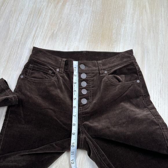 Cabi Ankle Skinny Brown Corduroy High Rise Button Fly Retro Pants 2 Style #4319 - Picture 10 of 14